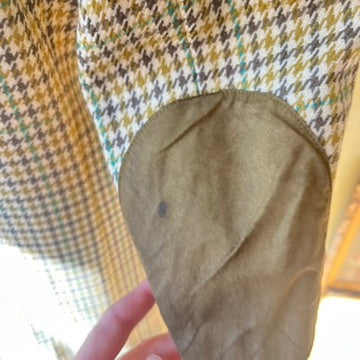 Vintage 1990s Houndstooth Pure Wool Blazer