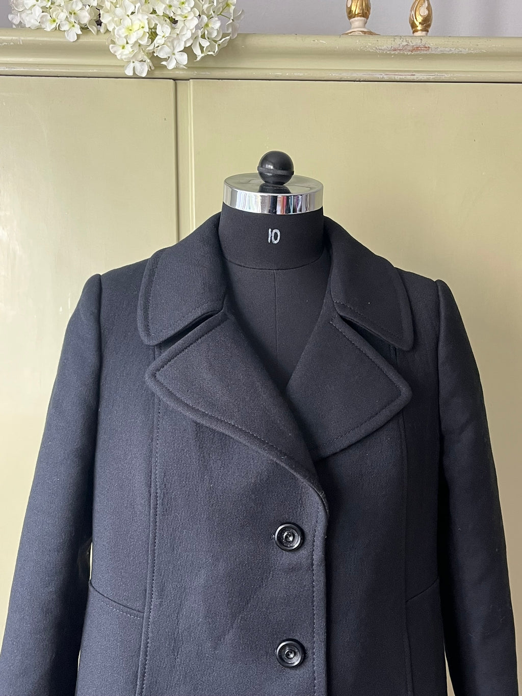 Vintage Pure Wool Coat - Classic 1960s Mid-Century Elegance