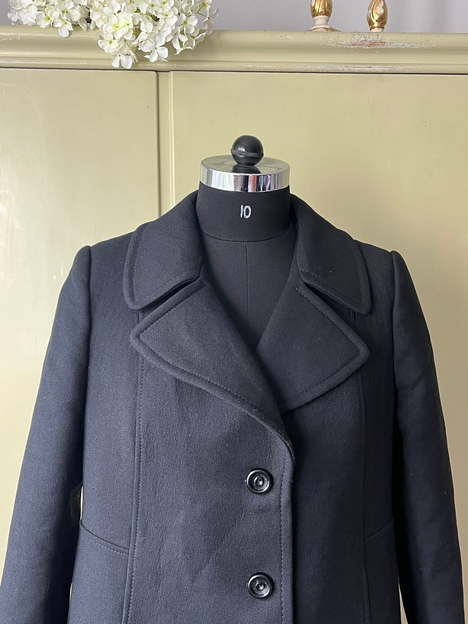 Vintage Pure Wool Coat - Classic 1960s Mid-Century Elegance
