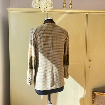 Vintage 1990s Houndstooth Pure Wool Blazer