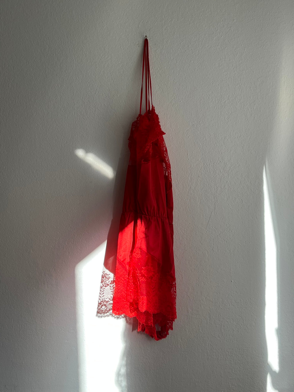 Vintage 1990s Red Lace Romper - Lejaby French Lingerie Playsuit