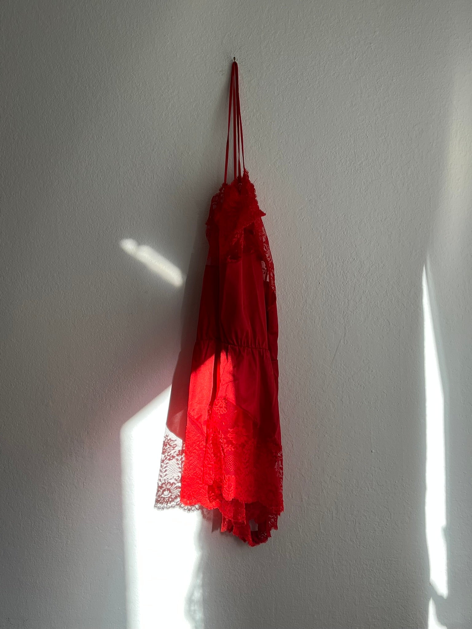 Vintage 1990s Red Lace Romper - Lejaby French Lingerie Playsuit